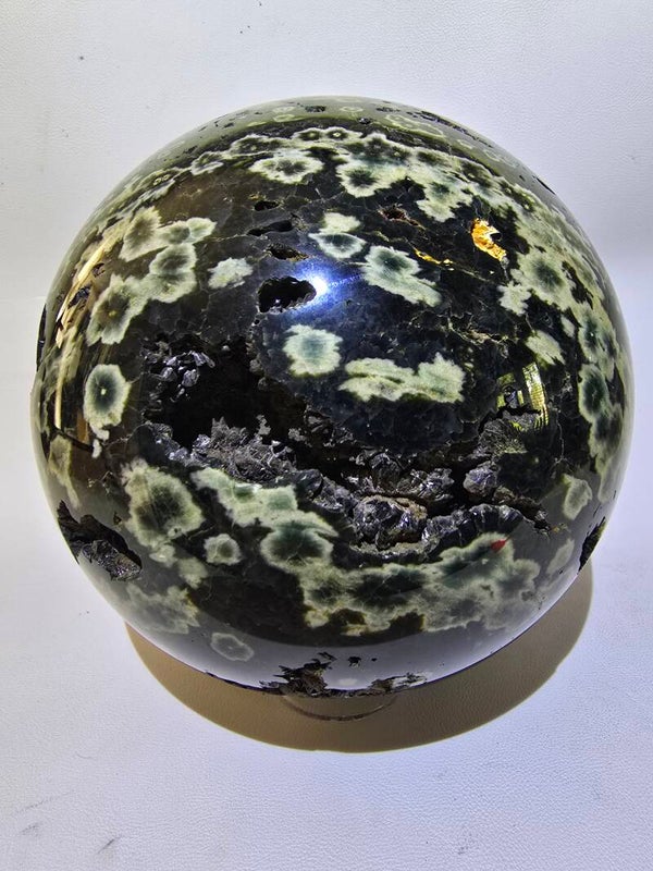 Orbicular Jasper Statement Sphere 4394g Z303