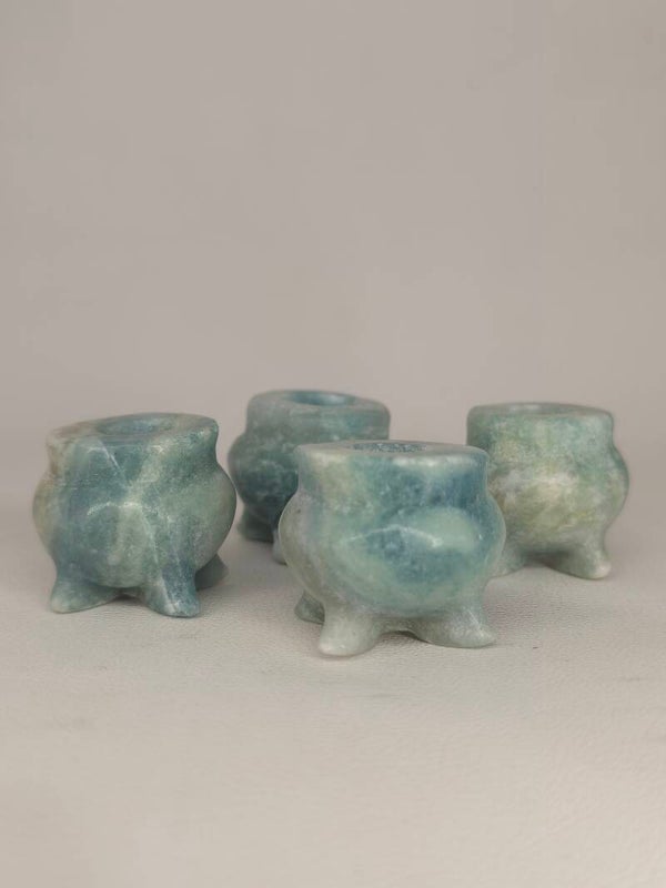 Blue Calcite Couldron S313