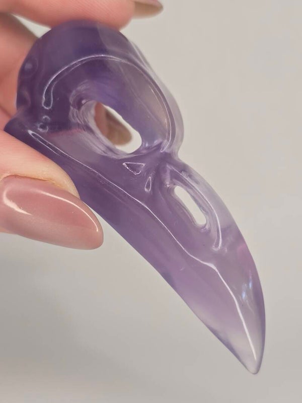 Amethyst Raven Skull OL196