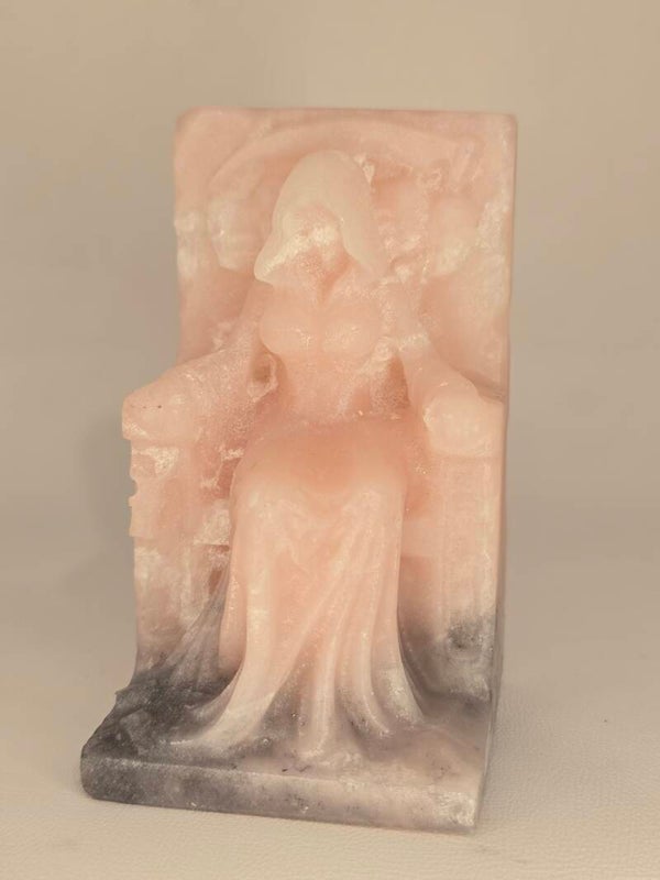 Pink Opal Veiled Witch On Throne S322
