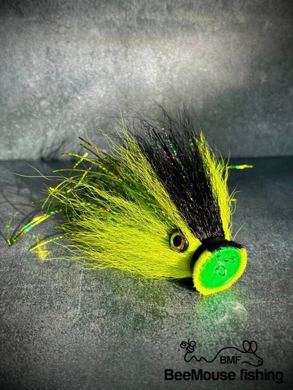 Chartreuse and black
