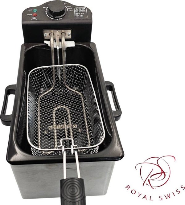 Royal Swiss Friteuse - 3Liter - RVS - 2000 watt