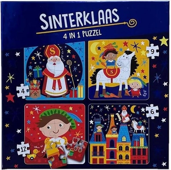 Puzzel - Sinterklaas - 4 Puzzels - 4, 6, 9 & 12st.