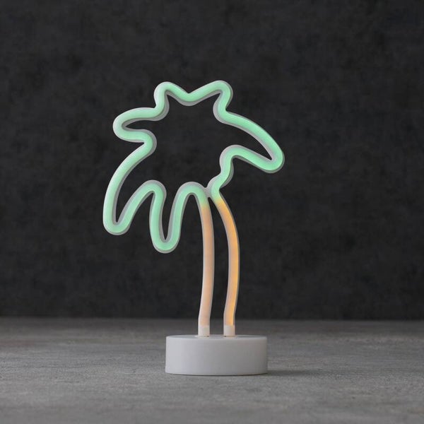 Luca Lighting - Neon light palm green yellow led battery operated - l18xw10xh29cm