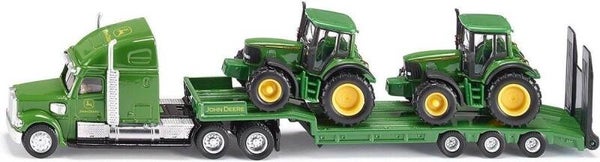 Siku dieplader met John Deere tractoren 1:87 (1837)