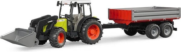 Bruder - Claas Nectis 267 F with frontloader and tipping trailer (BR2112)