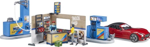 Tankstation en car wash van Bruder