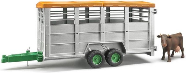 Bruder veewagen/aanhanger met 1 koe (02227)