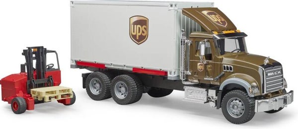 Bruder MACK truck UPS met vorkheftruck (02828)