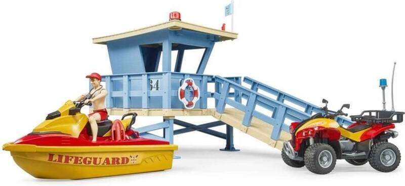 Bruder bworld reddingsstation quad, jetski, persoon (62780) doos beschadigd