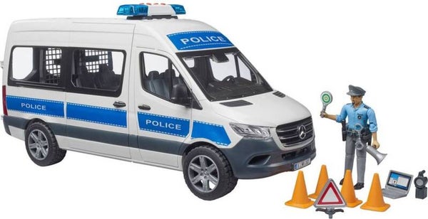 Bruder MB Sprinter politiewagen met agent en acc (02683)