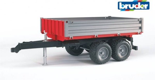 Bruder tandemasser kiep wagen rood/grijs (02019)