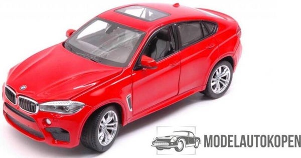 BMW X6M (Rood) 1/14 Rastar - Modelauto - Schaalmodel - RC Model auto - Miniatuurautos - Miniatuur auto
