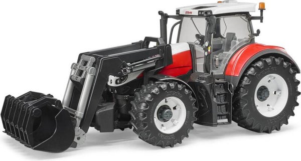 Bruder Steyr 6300 Terrus CVT met frontlader (03181)