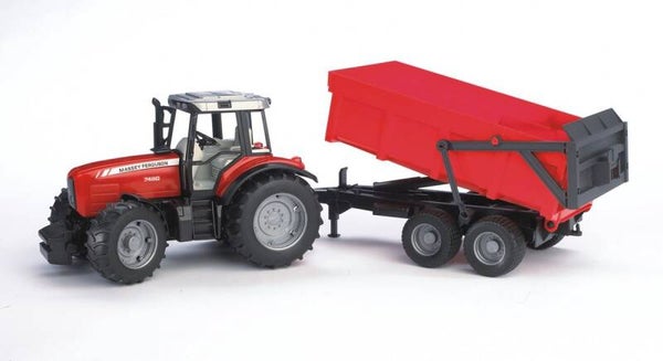 Bruder Massey Ferguson 7480 met kiepwagen (02045)