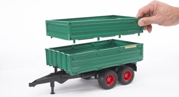 Bruder tandem-aanhanger groen Welgem (02010)