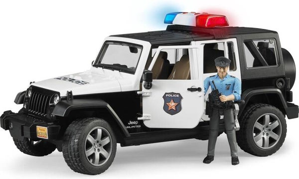 Bruder Jeep Wrangler USA politie met figuur (02526)