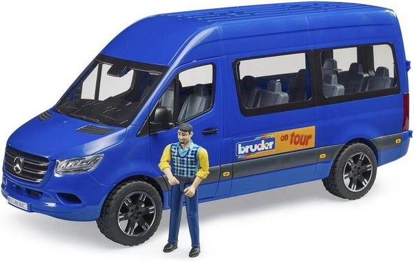 Bruder MB Sprinter transportwagen met bestuurder (02681)
