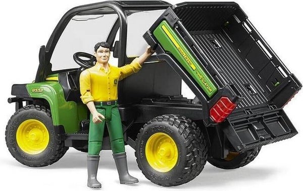Bruder John Deere Gator 855D met chauffeur (02490)