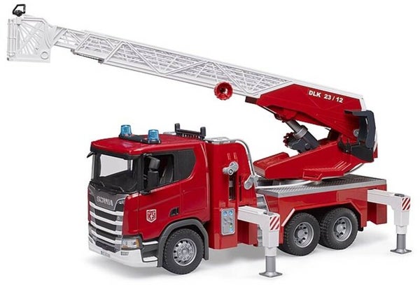 Bruder Scania Super 560R brandW-ladderwagen pomp L+G (03591)