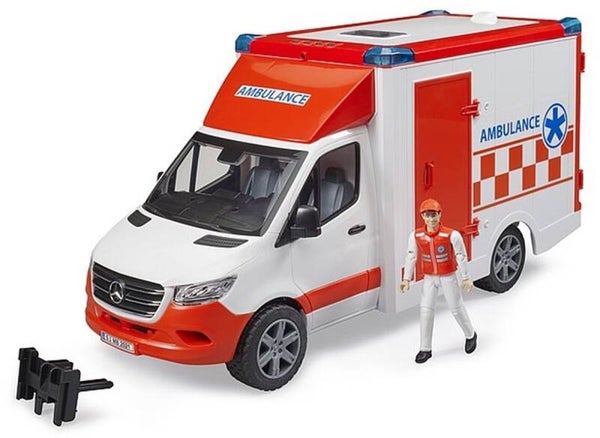 Bruder MB Sprinter ambulance met bestuurder (02676)
