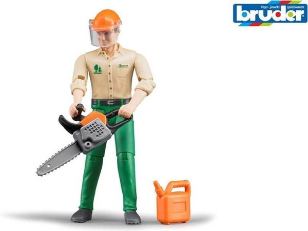 Bruder Bosbouwer Met Accessoires