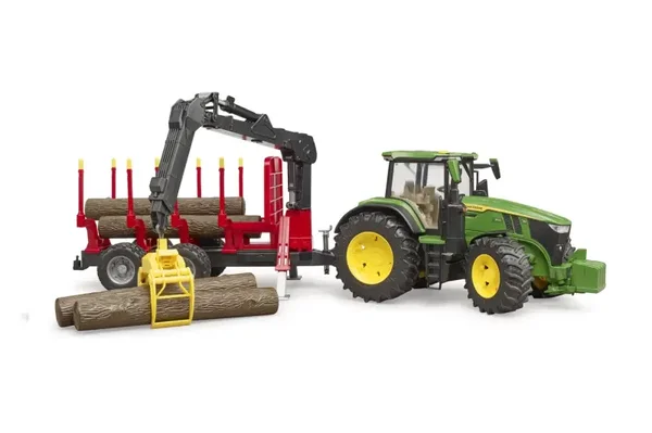 Bruder John Deere 7R 350 houttransport (03154) Tractor mist 1 spiegel