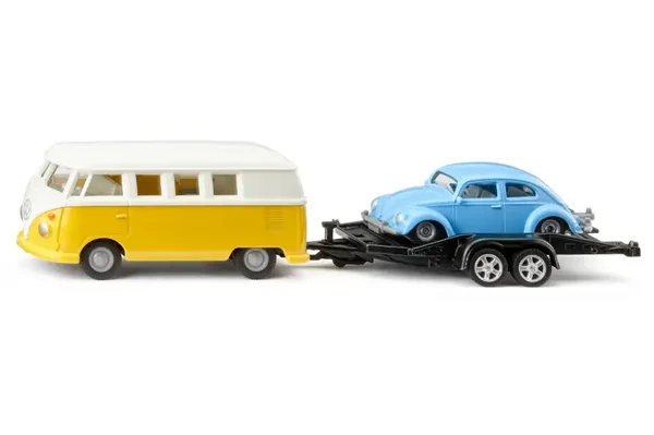 SIKU Volkswagen T1 met trailer en Beetle (2567)