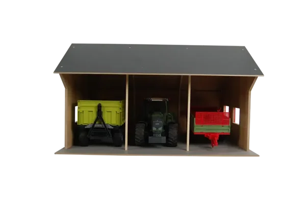 Kids Globe landbouwloods voor 3 voertuigen 1:16 55,5x75x43,5cm