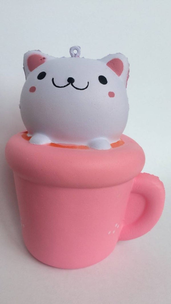 squishy xl poes in beker