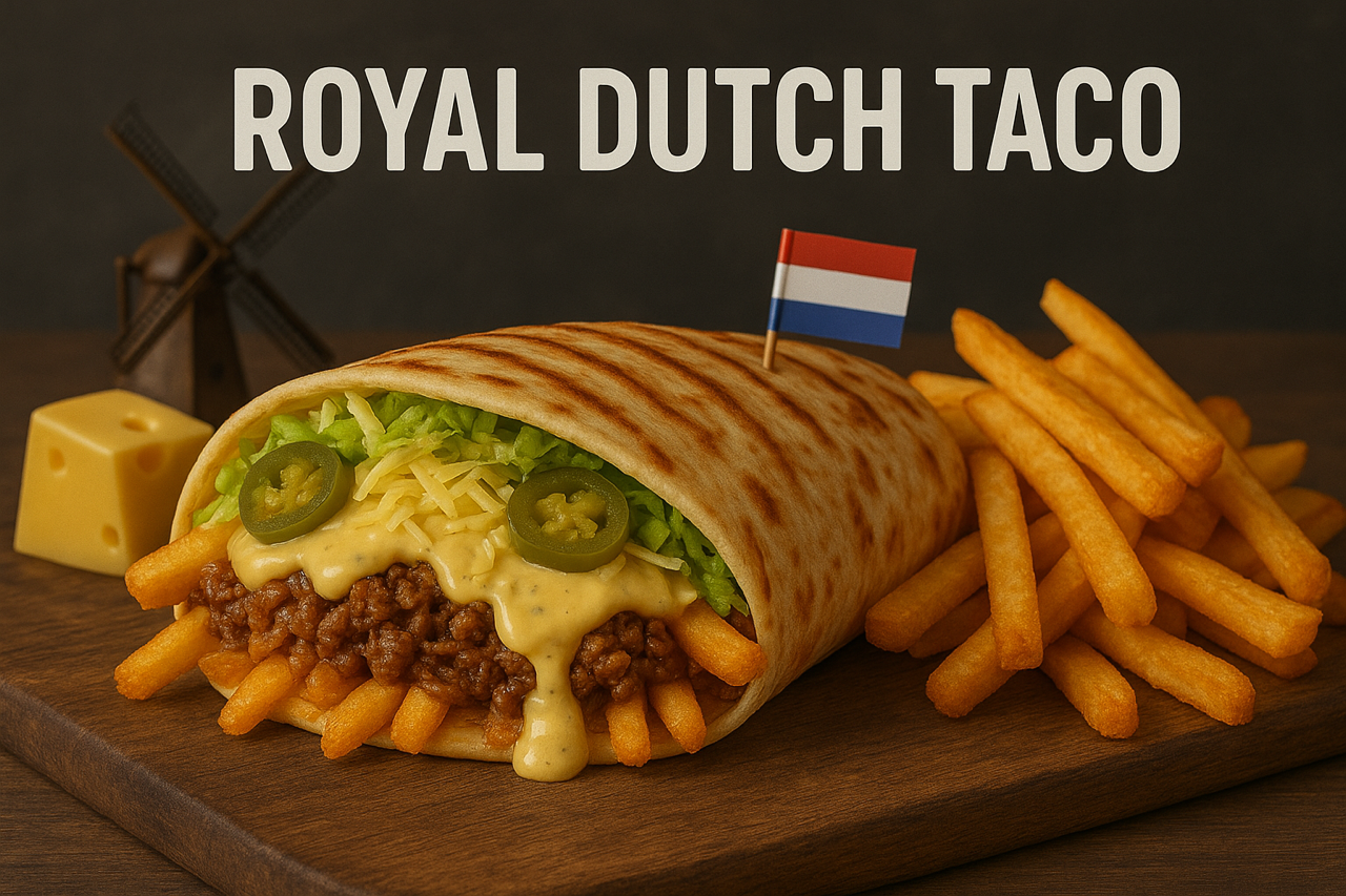 Royal Dutch Taco, de French Taco op zijn Hollands met oude kaassaus!