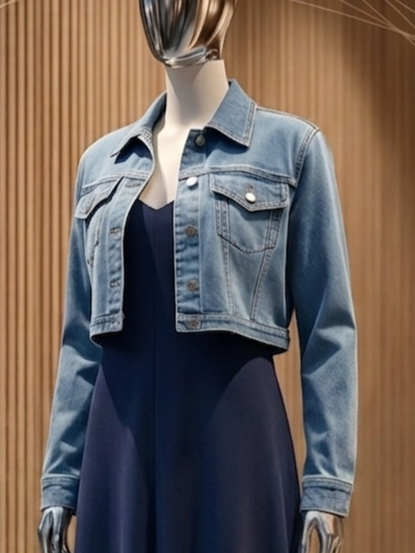 Veste en jeans courte