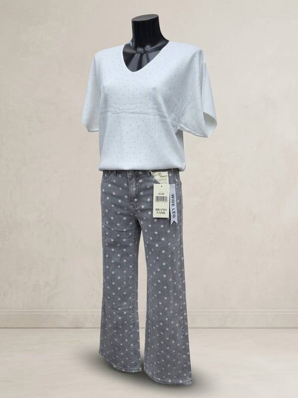 Jeans a pois