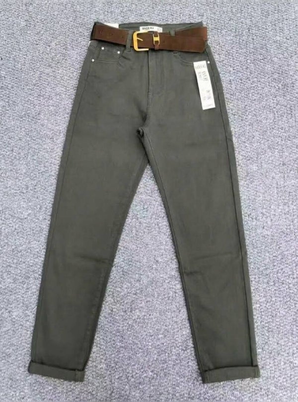 Jeans MOM kaki