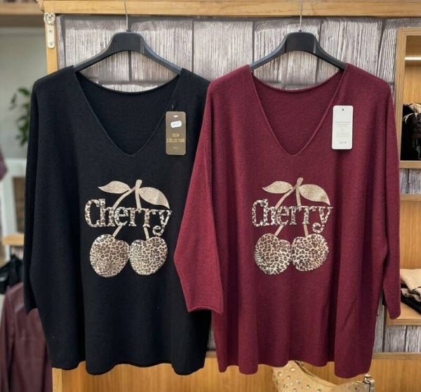 Pull cerise
