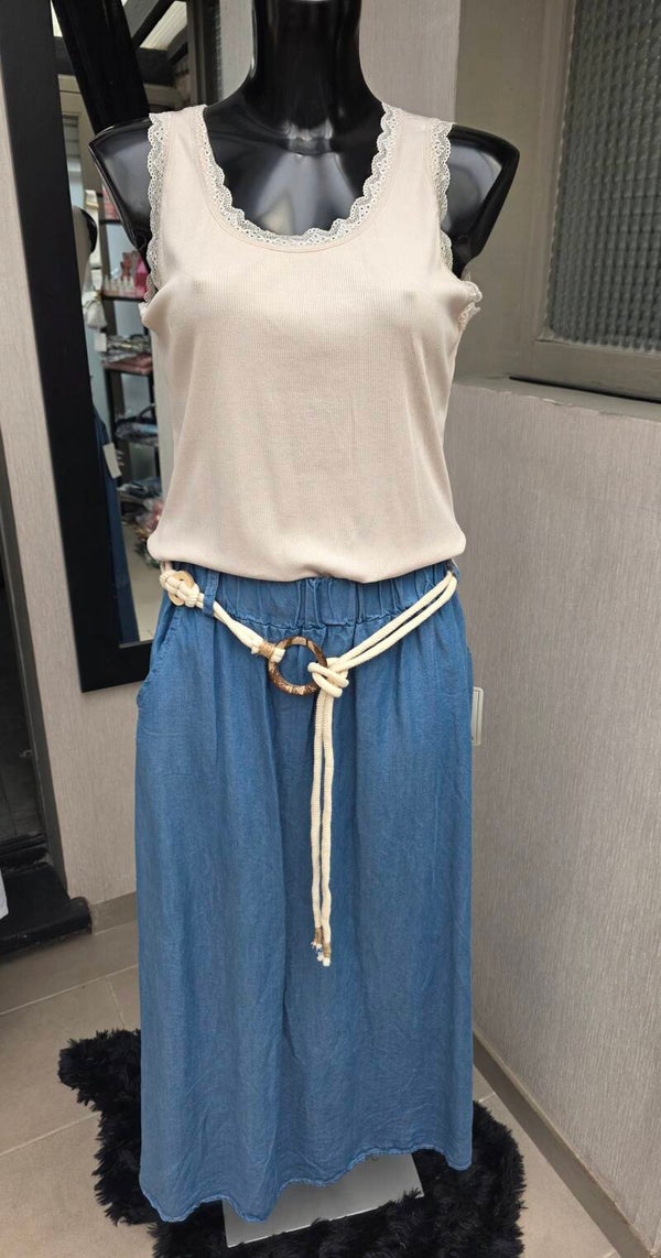 Jupe effet jeans