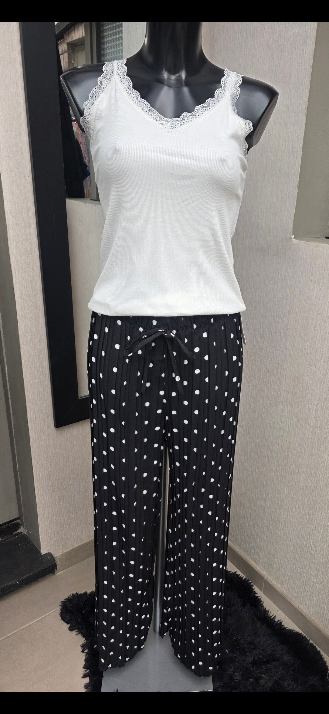 Pantalon plissé fluide