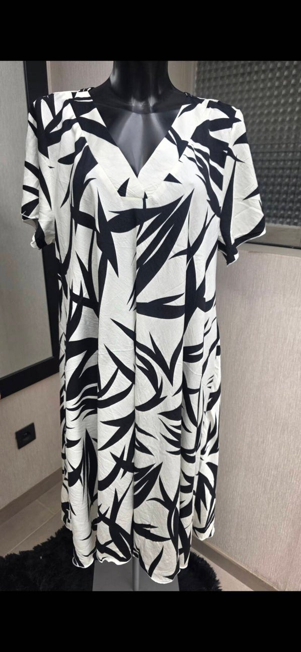 Robe noir/blanc