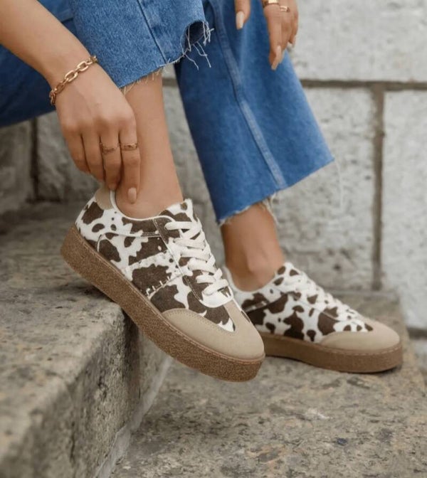 Basket motif vache