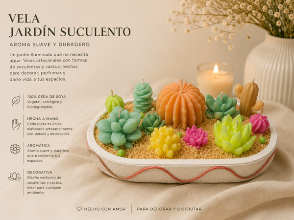 Jardín de suculentas