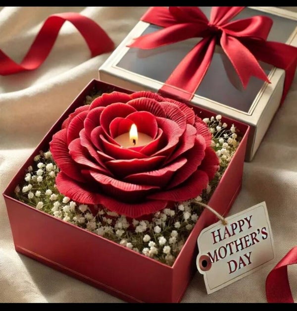 Velas aromáticas en forma de flor
