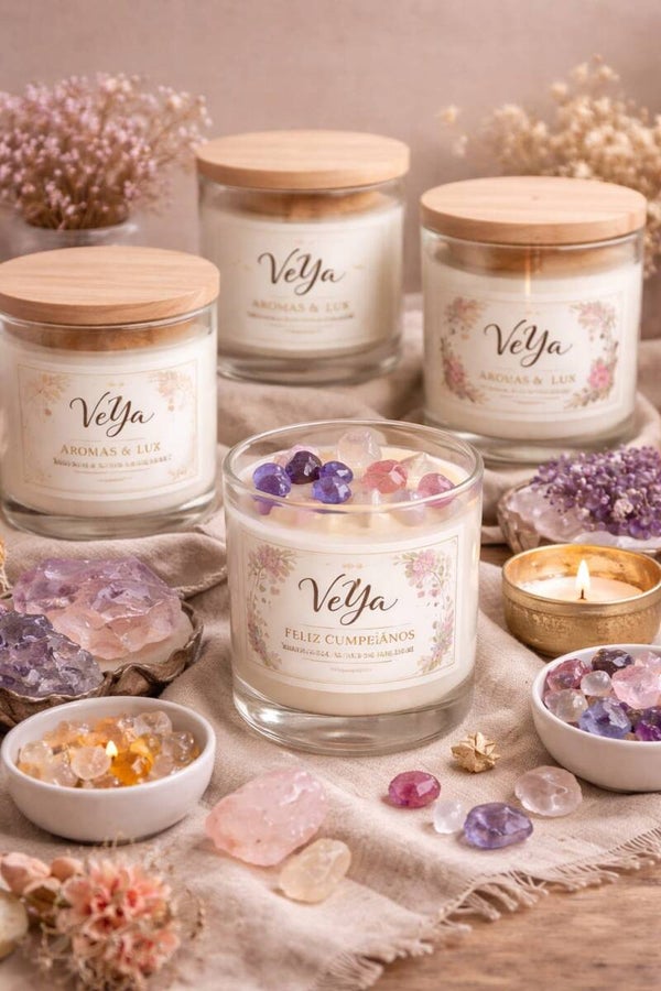 Velas aromáticas en vaso de 400 gr