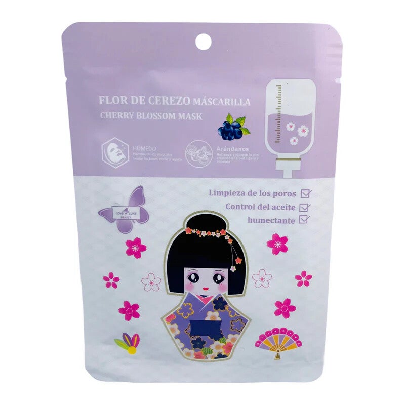 MASCARILLA LOVE LUXE BEAUTY FLOR DE CEREZO Y ARANDANOS