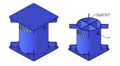 Stalen stoelen / Support Stool / Elefantenfuß