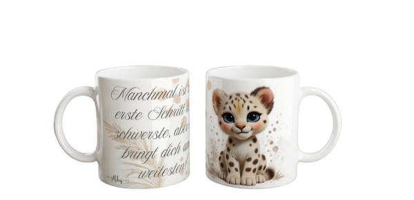 Tasse - "Manchmal ist der erste Schritt..."