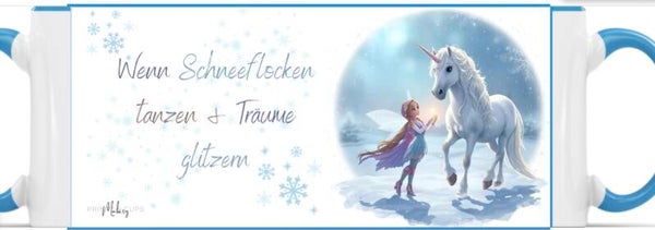 Tasse - Winter Einhorn & Fee