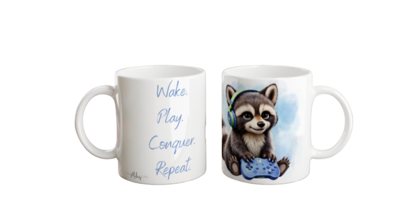 Tasse - Gamer Waschbär
