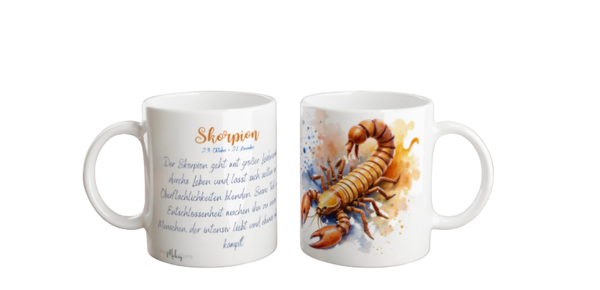 Tasse - Sternzeichen Skorpion