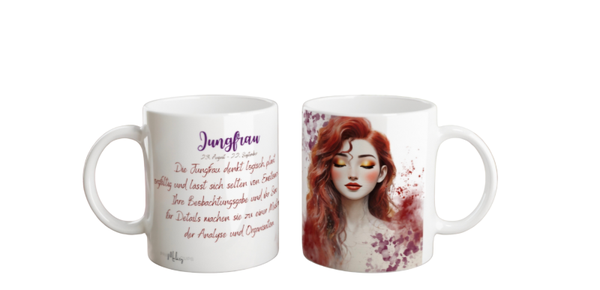 Tasse - Sternzeichen Jungfrau