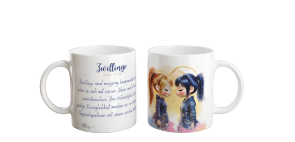 Tasse - Sternzeichen Zwillinge